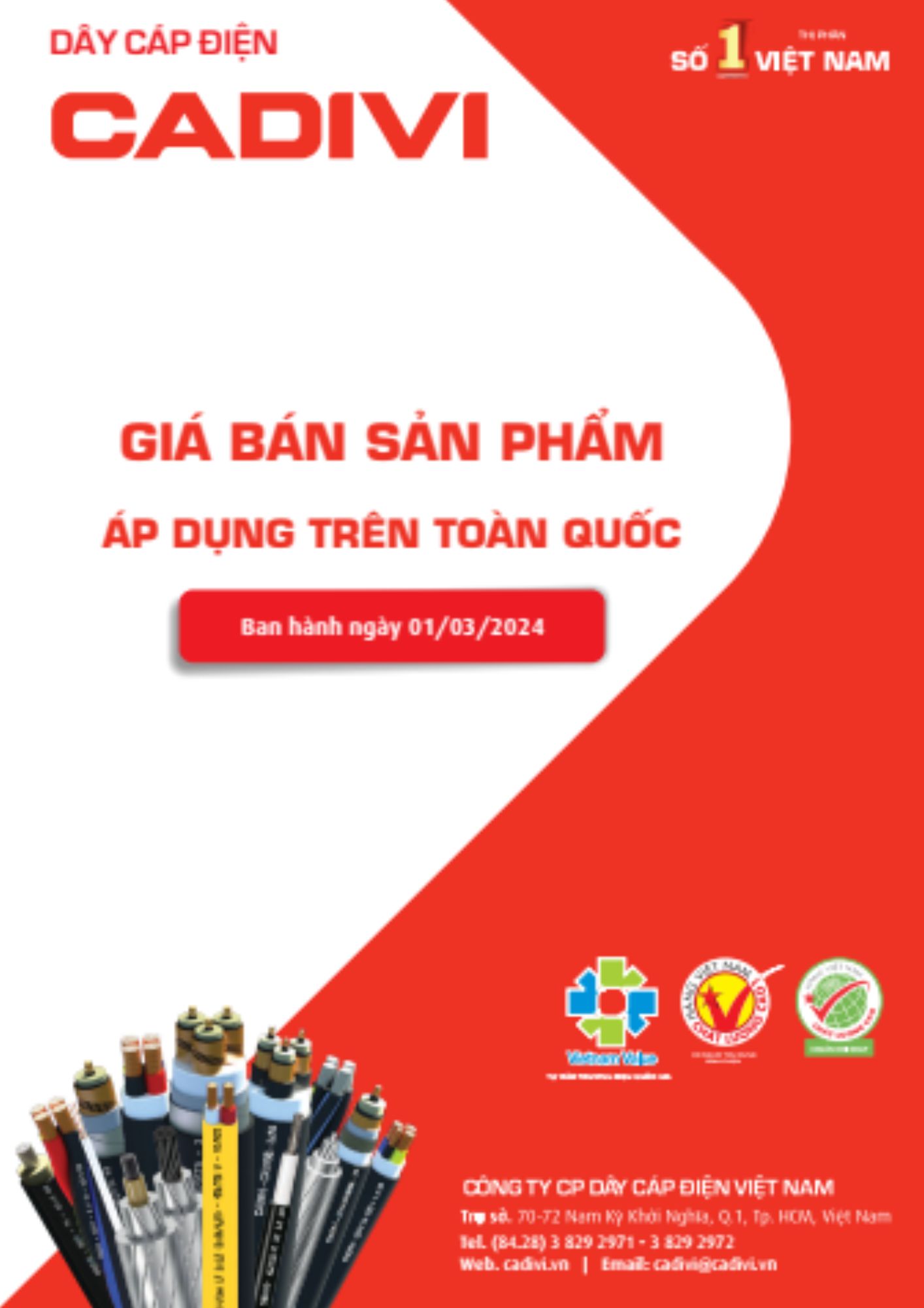 Bảng Giá Cadivi