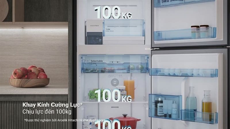 Tủ Lạnh Hitachi 2 Cánh Ngăn Đông Trên 407 lít HRTN6443SAGMGVN - Thiết kế hiện đại và sang trọng