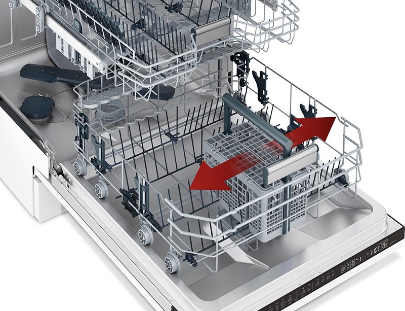 Máy rửa bát độc lập Hitachi 14 bộ HDF-F146VX - Khay rửa trượt