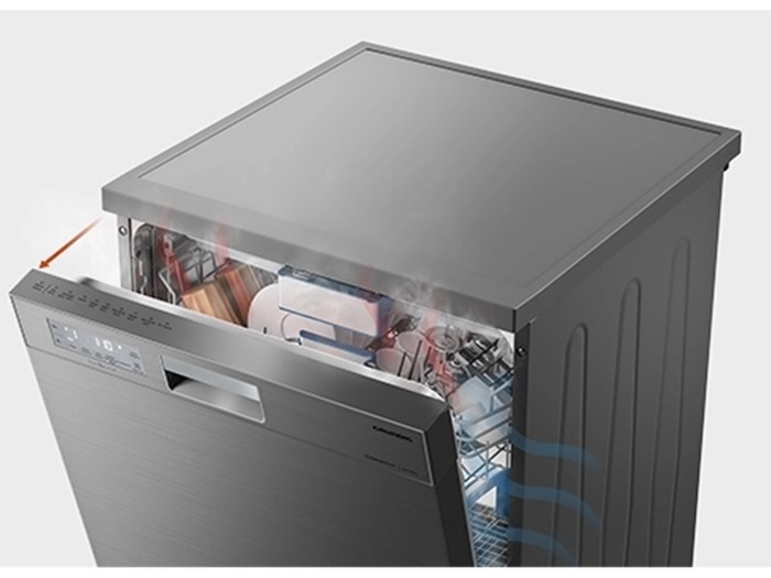 Máy rửa bát độc lập Hitachi HDF-F158CVGB New 15 bộ, giá tốt - Tự động hé cửa