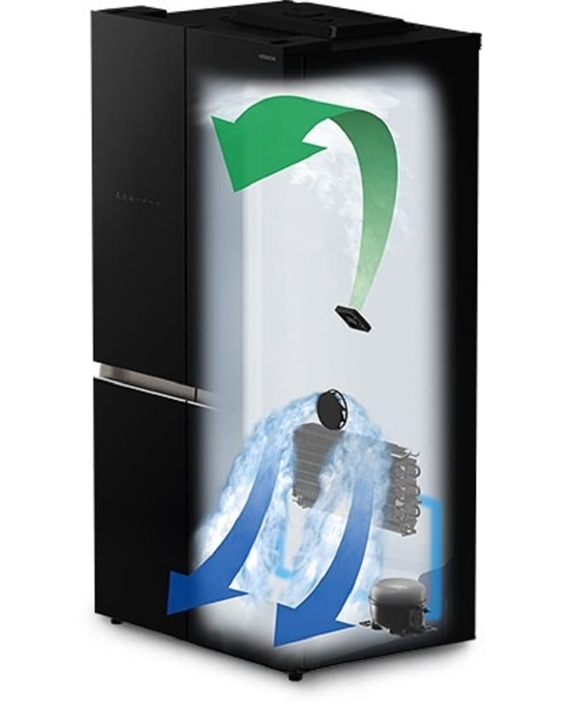 Tủ lạnh 4 cánh Hitachi inverter 645 lít R-WB700VGV4 (GBK) chính hãng giá tốt, model mới 2025