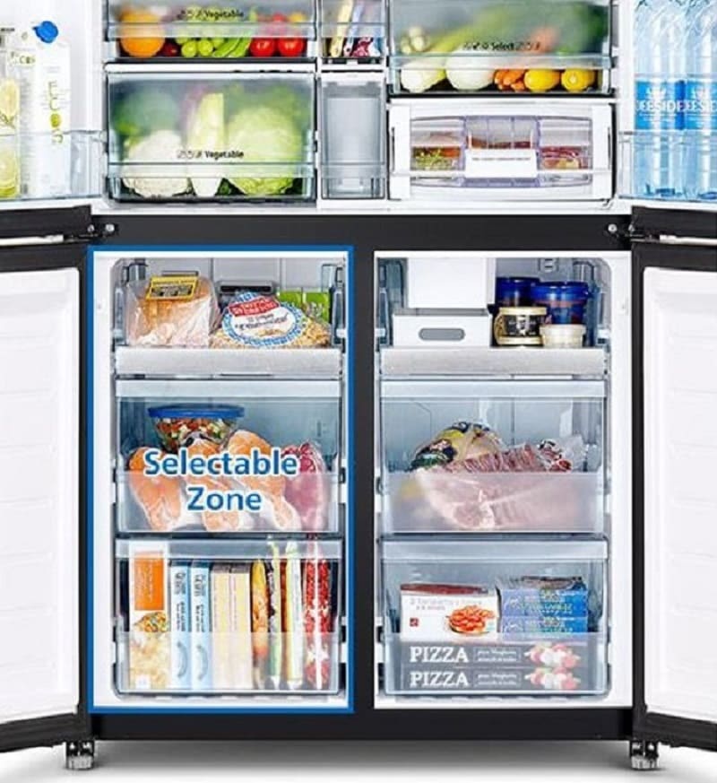 Tủ lạnh 4 cánh Hitachi inverter 645 lít R-WB700VGV4 (GBK) chính hãng giá tốt, model mới 2025