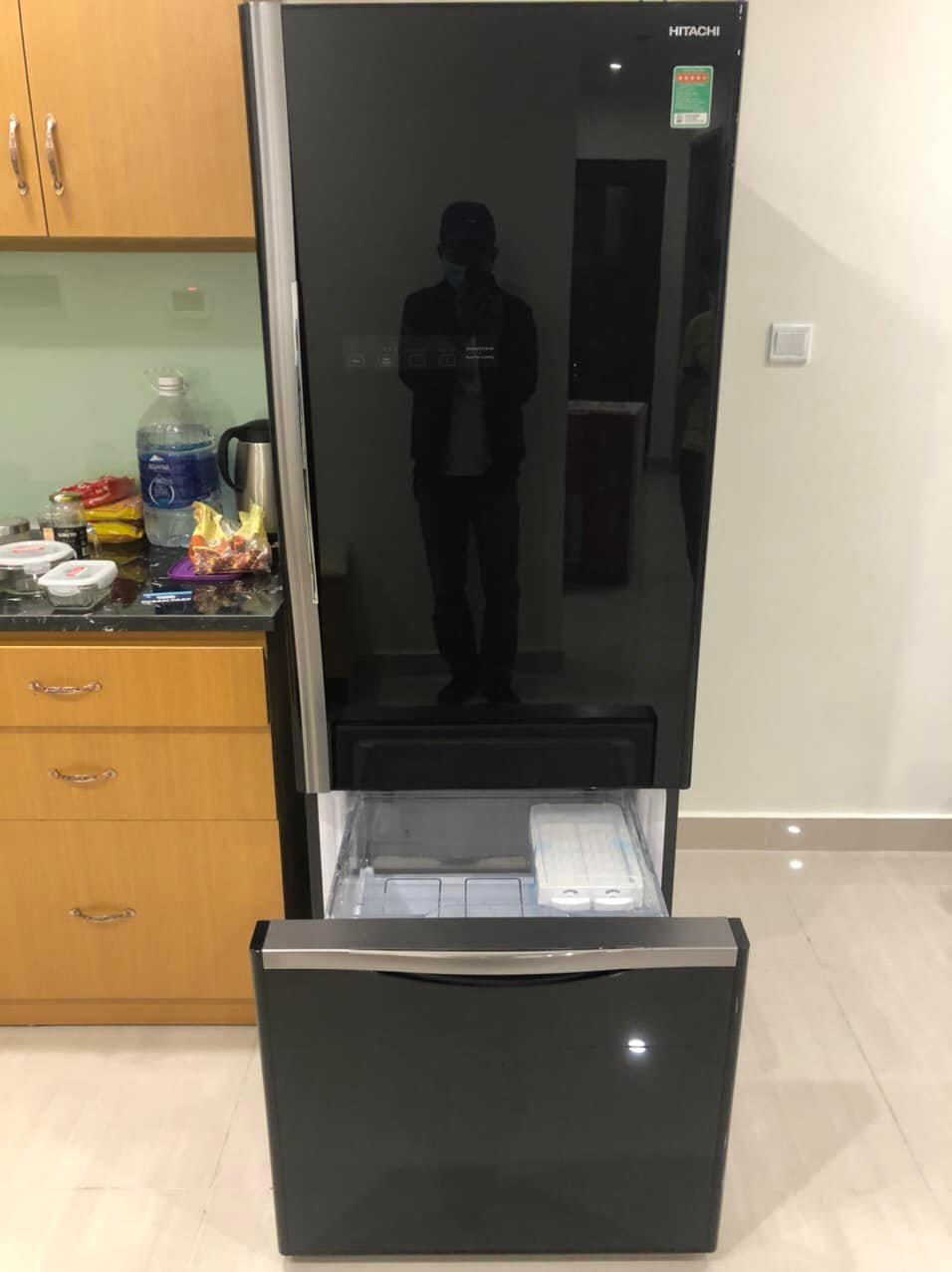 Tủ lạnh Hitachi inverter 2 cánh ngăn đá dưới R-B505PGV6(GBK) 415L giá tốt