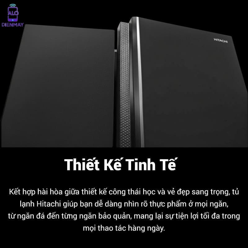 Tủ lạnh Hitachi Side by Side 2 cửa 656L HRSN9713ESUVN - Thiết kế tinh tế sang trọng