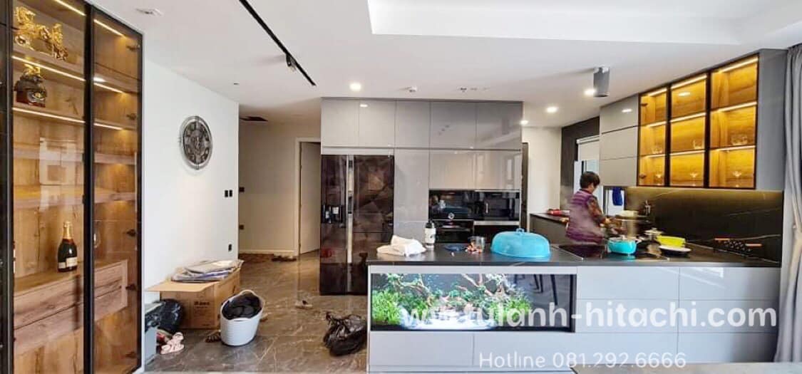 Review tủ lạnh SBS Hitachi 569 lít R-FM800XAGGV9X (DIA,GBZ)