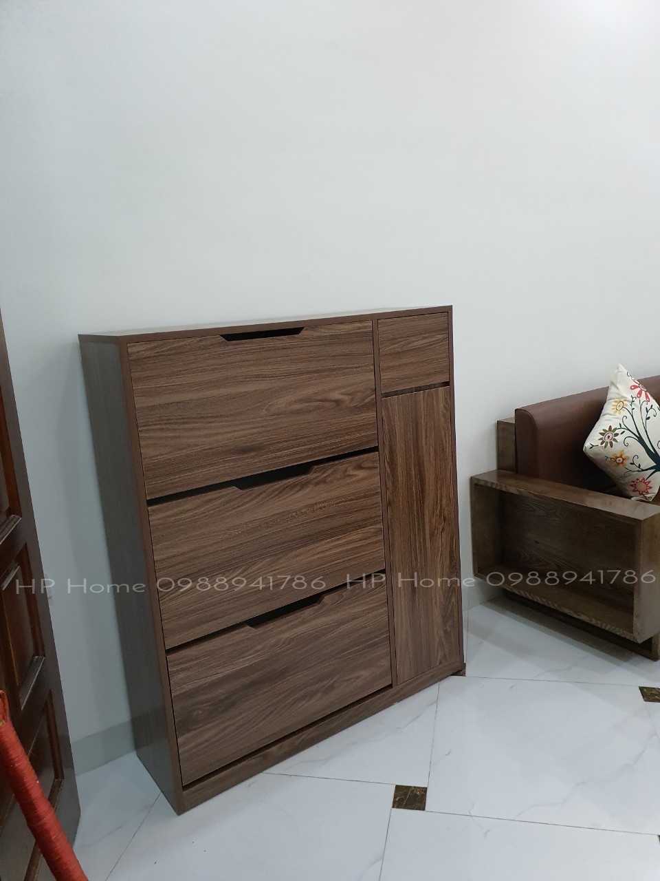 Tủ giầy thông minh gỗ công nghiệp MDF phủ melamin chống xước