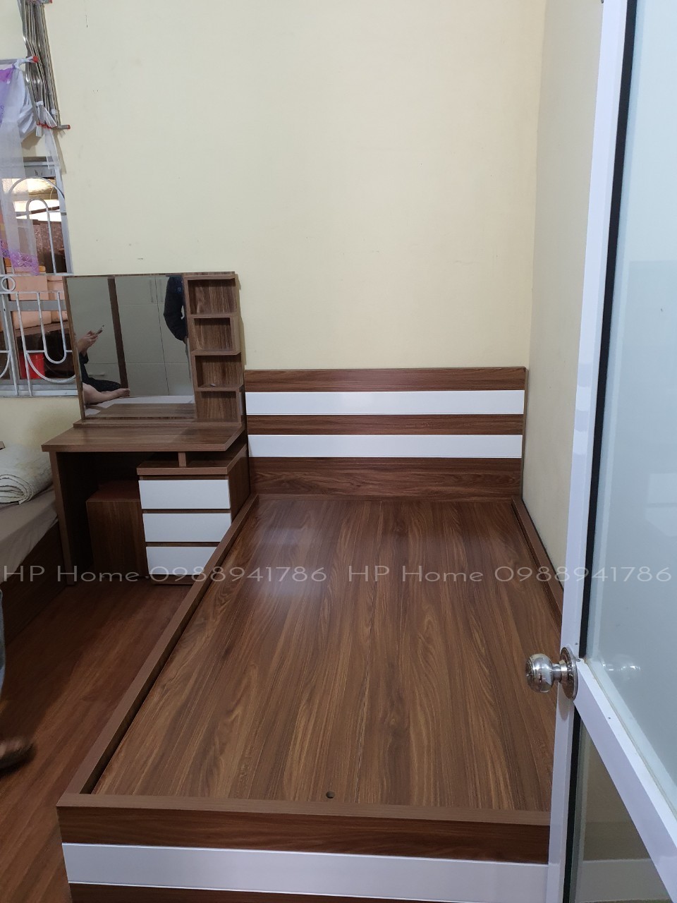 Giường tủ gỗ công nghiệp