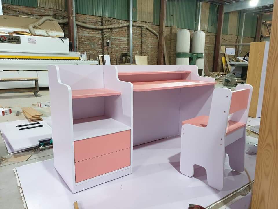 Bàn học sinh gỗ công nghiệp MDF phủ melamin