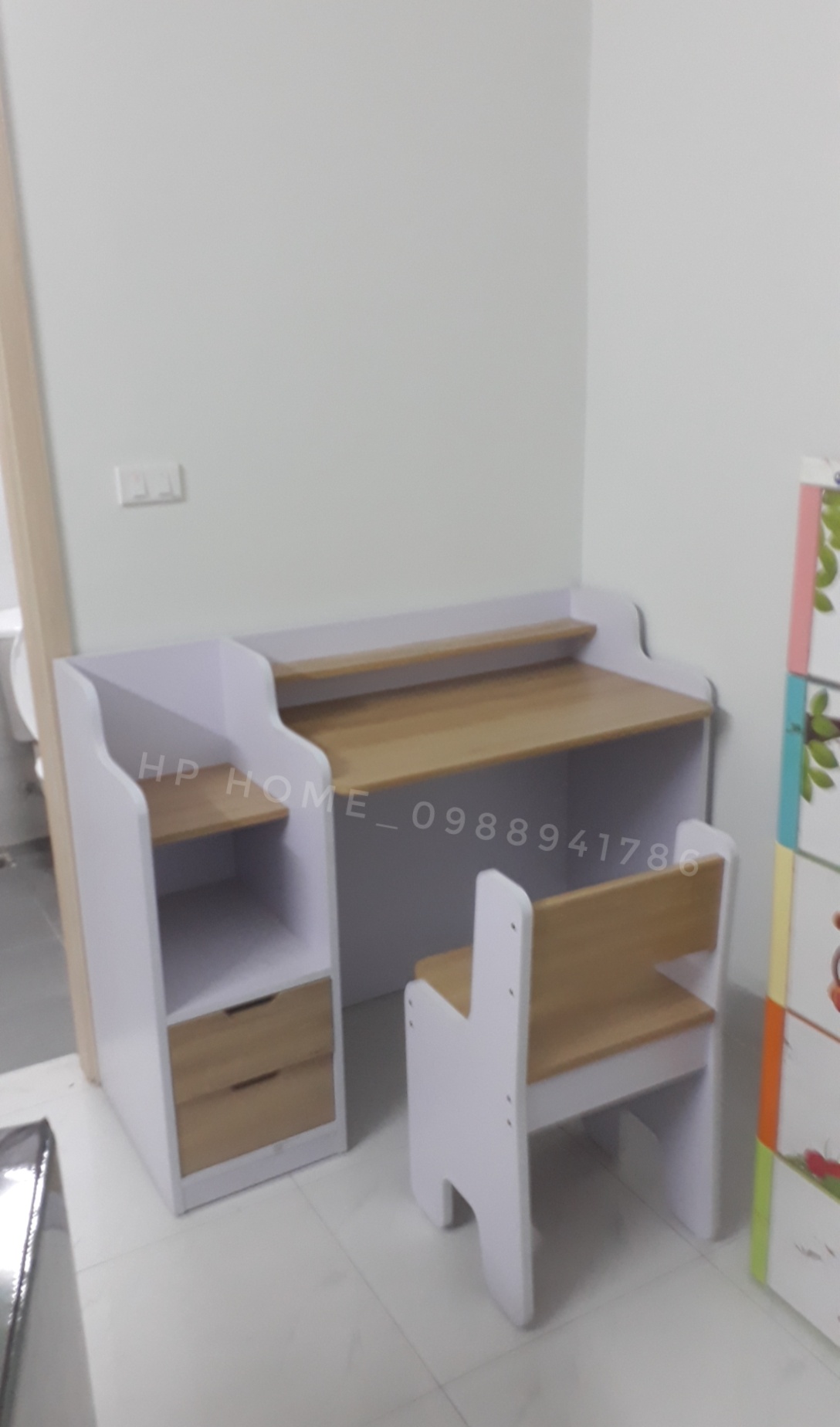 Bàn học sinh gỗ công nghiệp MDF phủ melamin