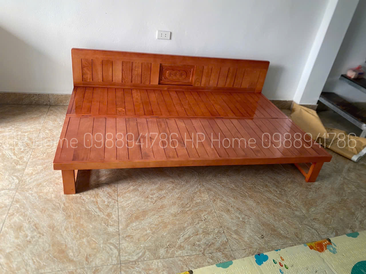 giường gấp gỗ giàng giàng kích thước 2mx1m6
