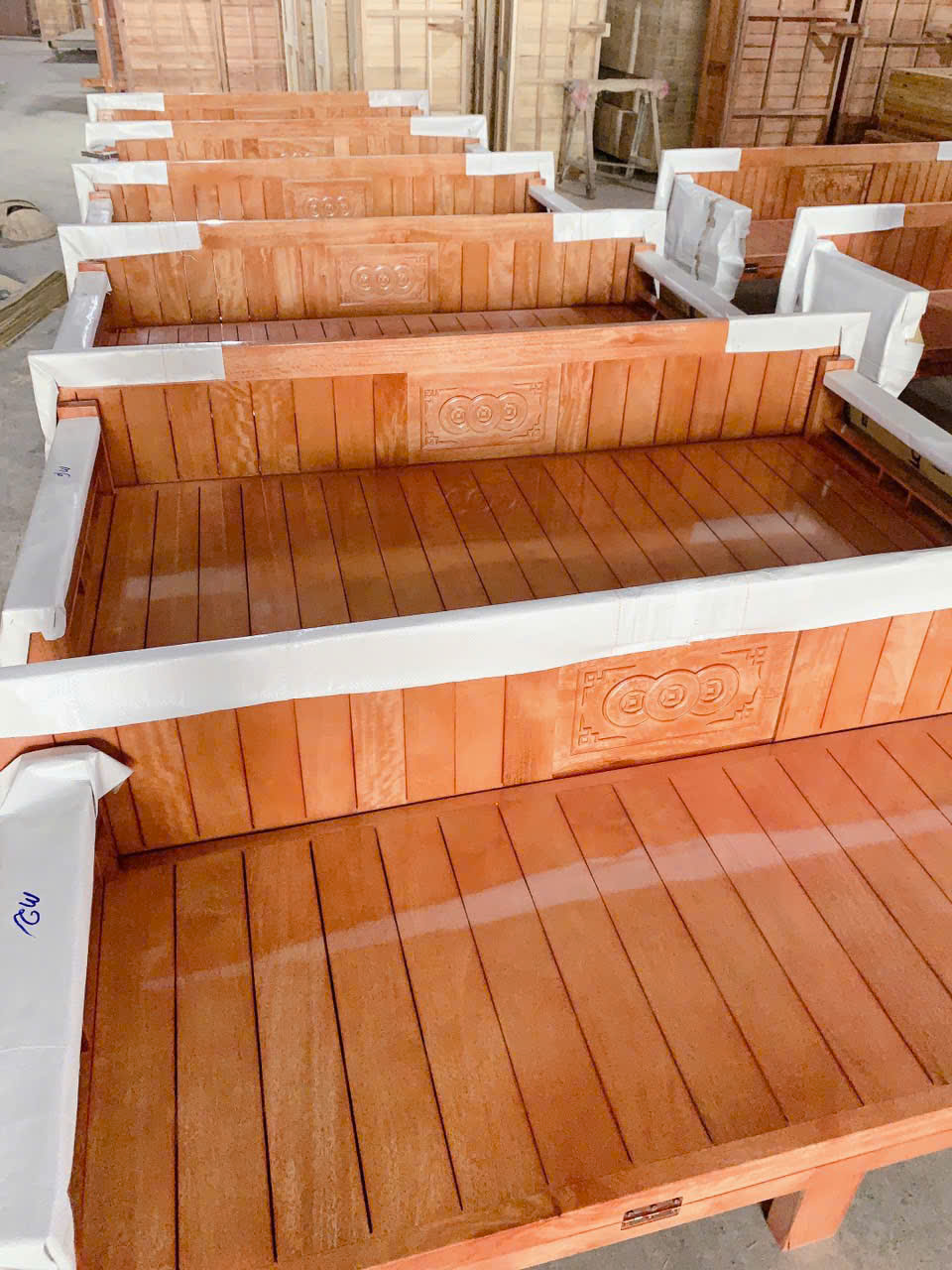 giường gấp gỗ giàng giàng kích thước 2mx1m6