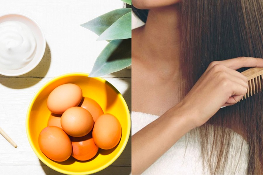 chữa rụng tóc bằng trứng gà
