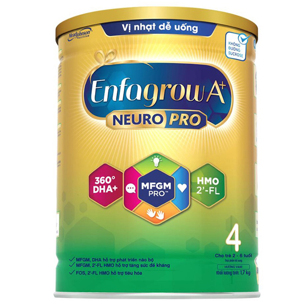 Sữa Enfagrow A+ NeuroPro số 4 2-6 tuổi 830g