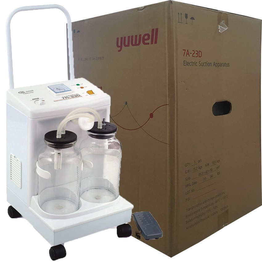 máy hút dịch 2 bình yuwell 7A-23D