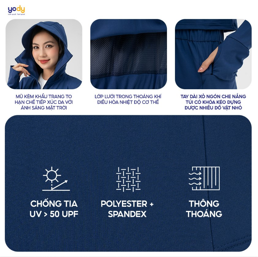 Áo Chống Nắng Nữ Dáng Dài Thoáng Khí