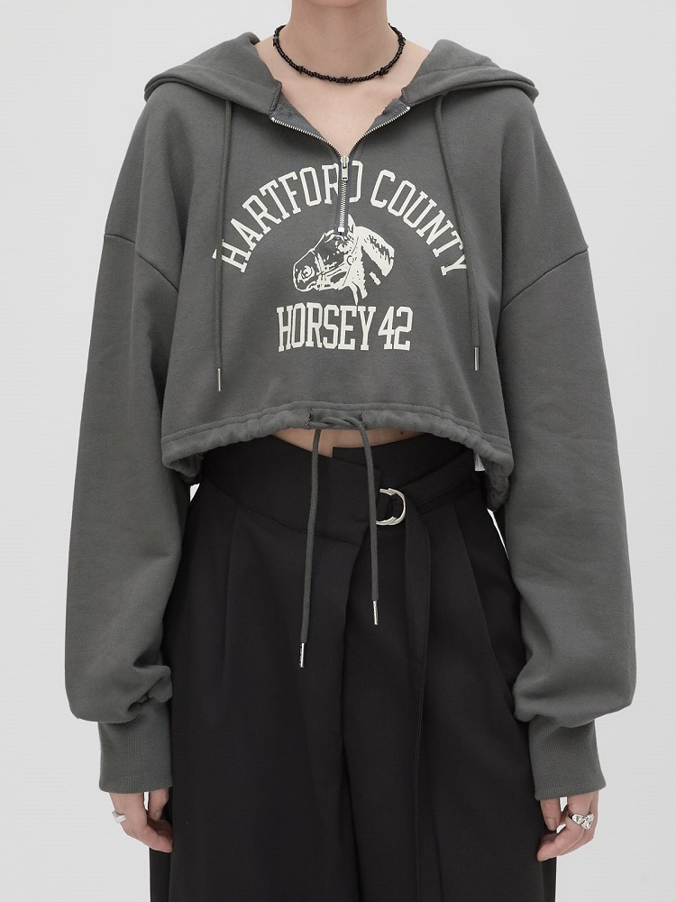 áo hoodie croptop