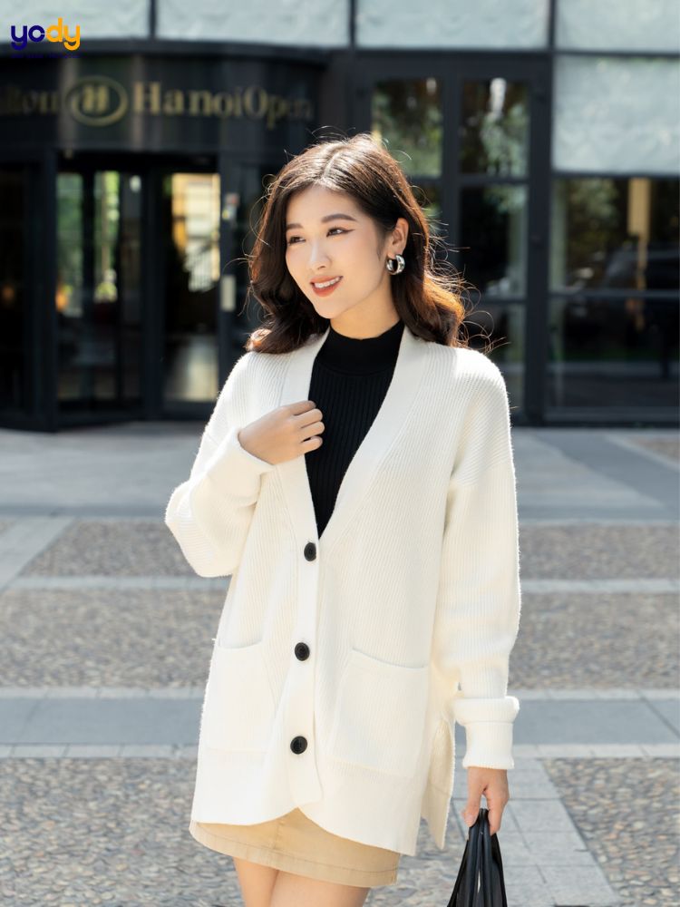 Áo cardigan len