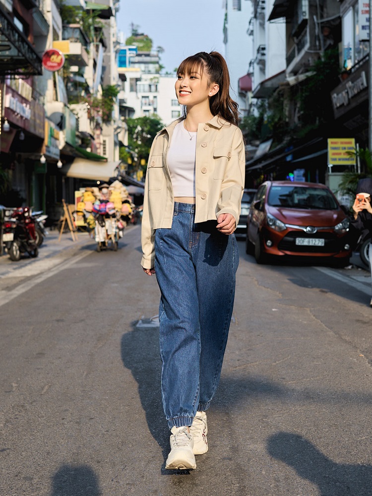 Áo khoác kaki nữ