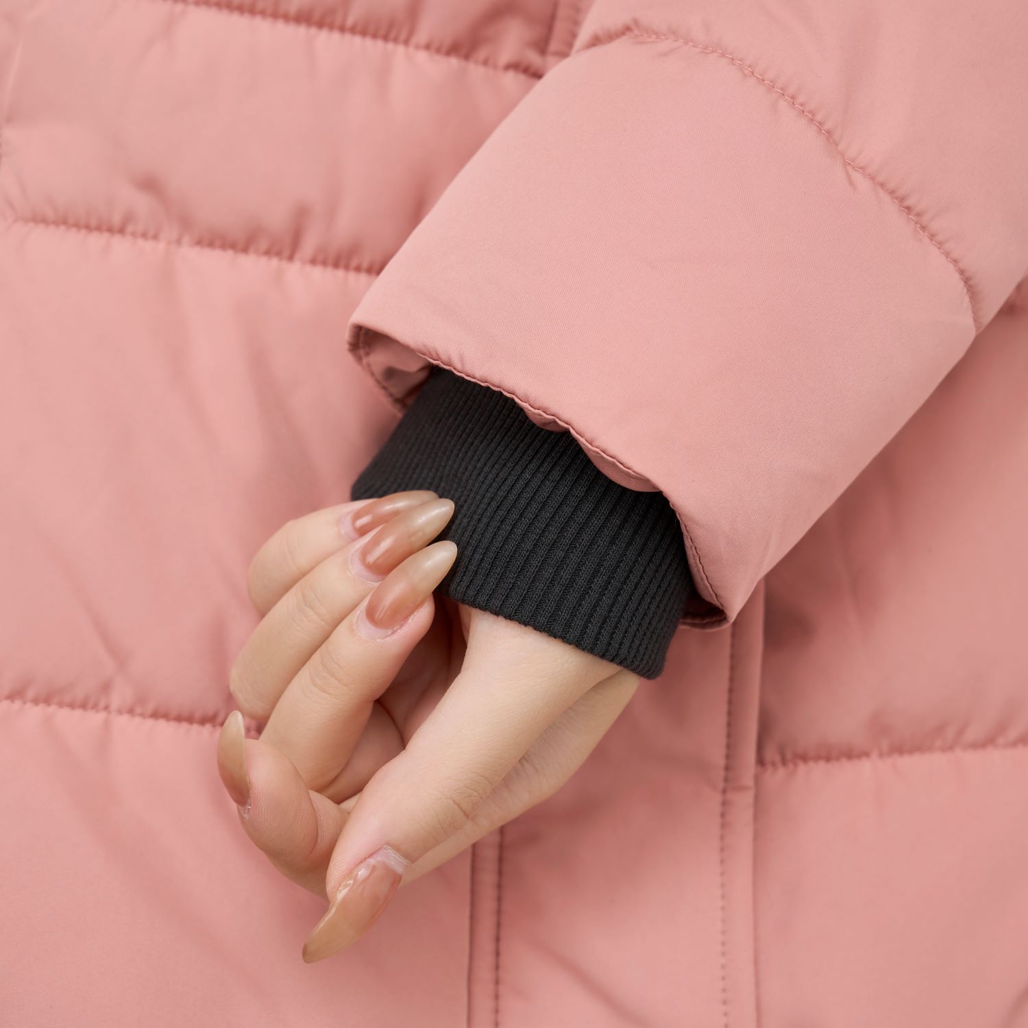 Áo Khoác Phao Nữ Vip Dáng Ôm Cổ Phối Lông