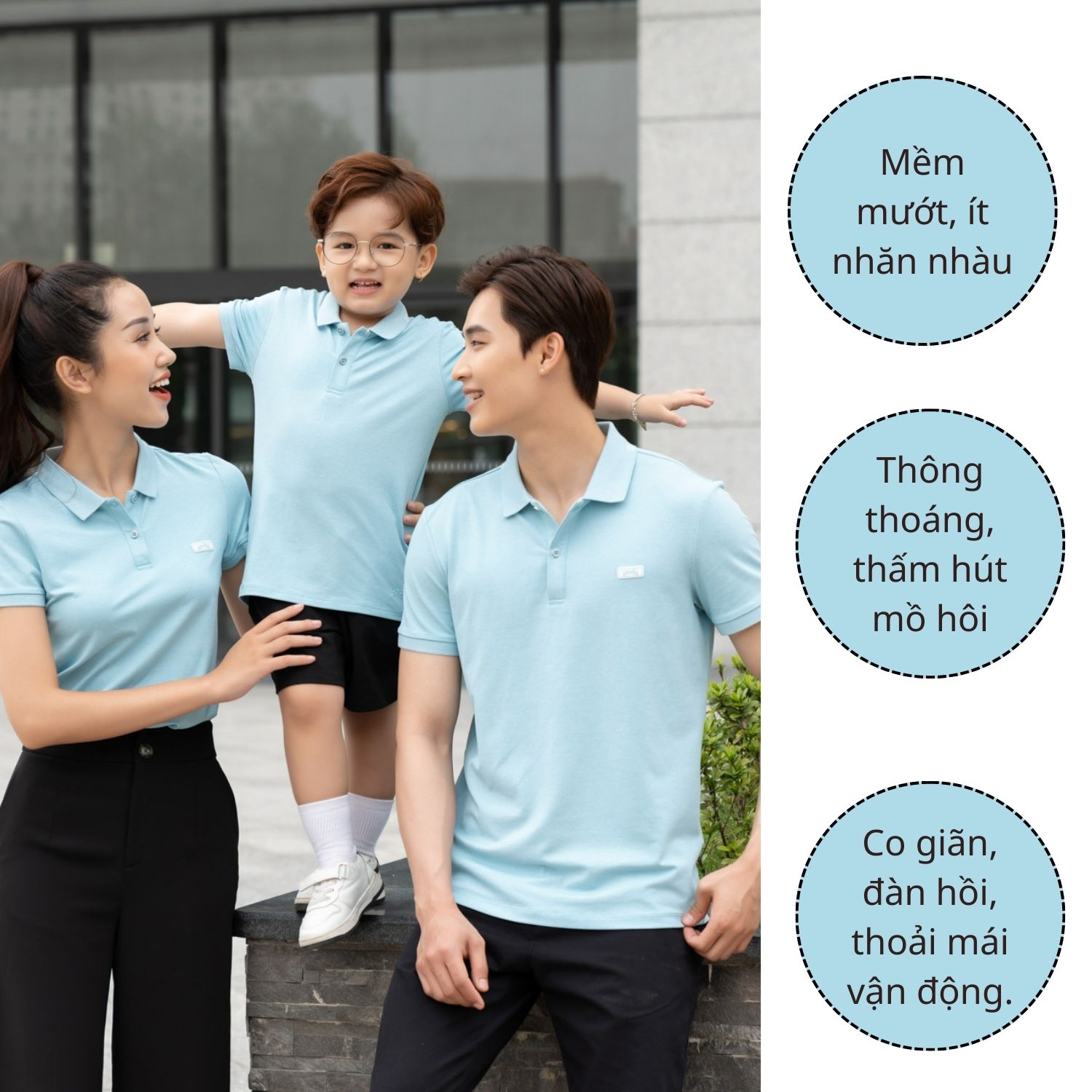 Áo Polo Trẻ Em Mắt Chim Phối Bo Co Giãn Thoáng Khí yodyvn