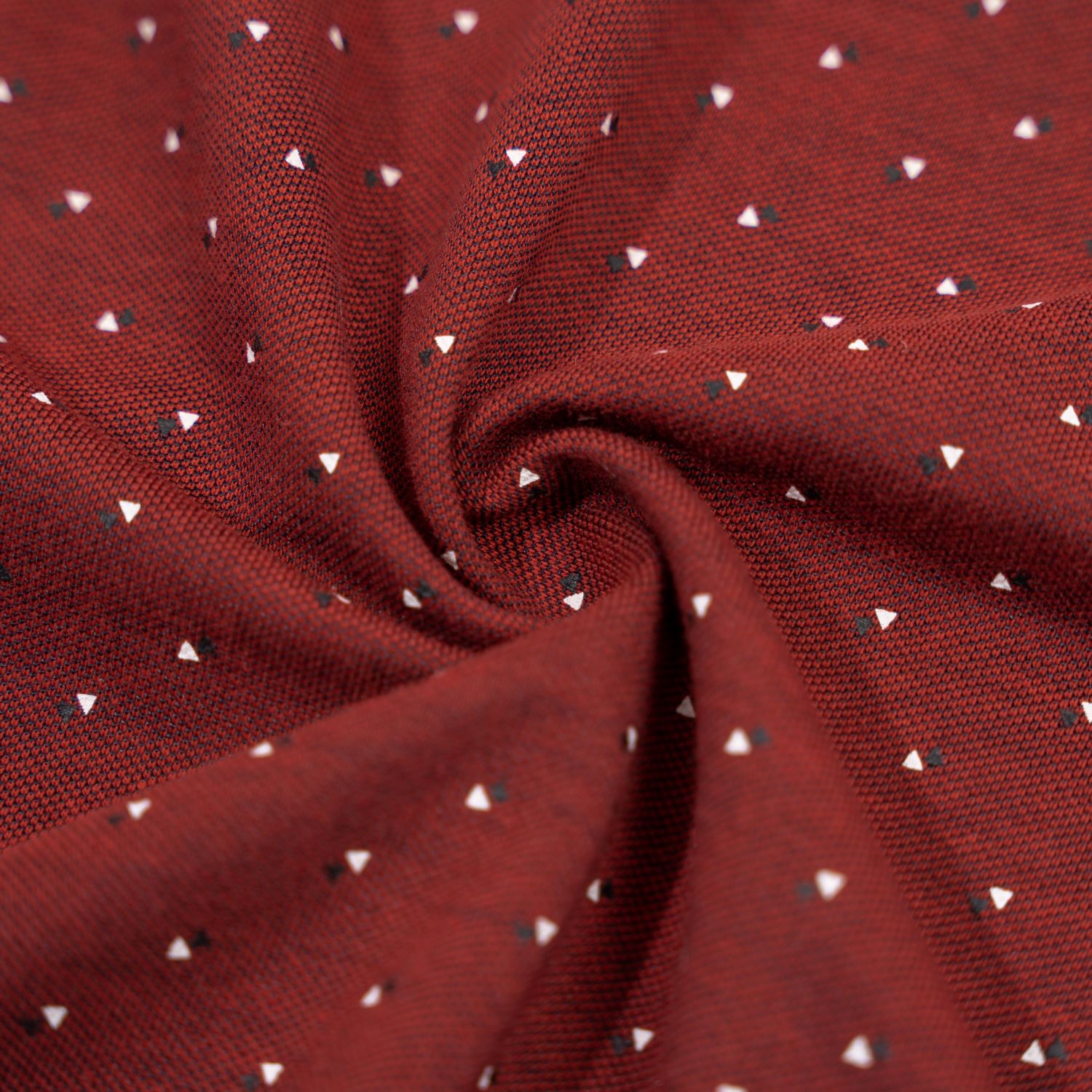 Áo Polo Nam Mắt Chim In Tràn Tam Giác