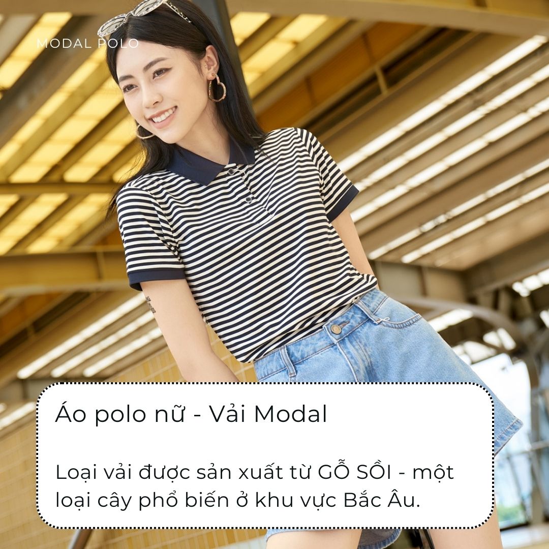 ao polo nu phối kẻ