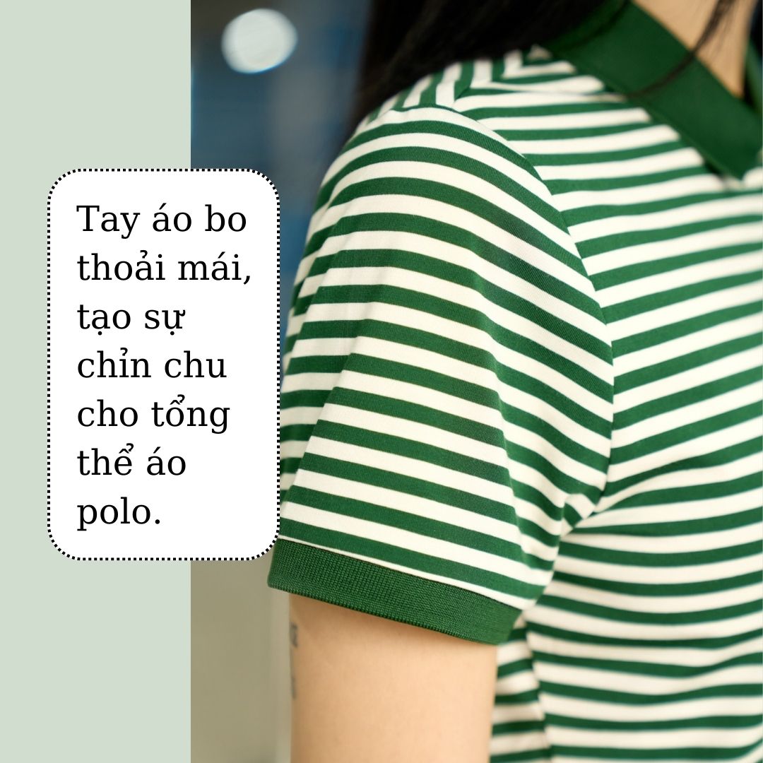 ao polo nu phối kẻ