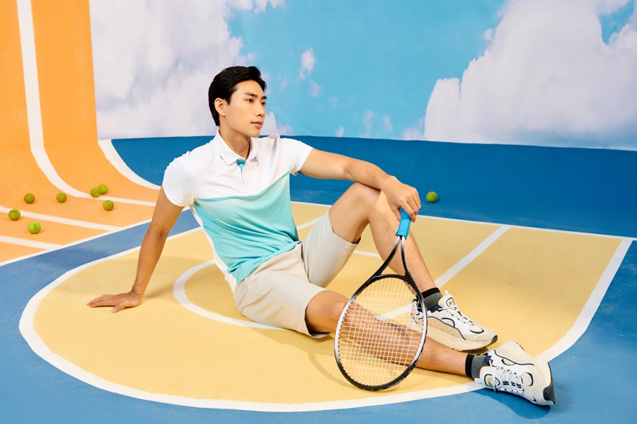 áo polo nam thể thao phối màu