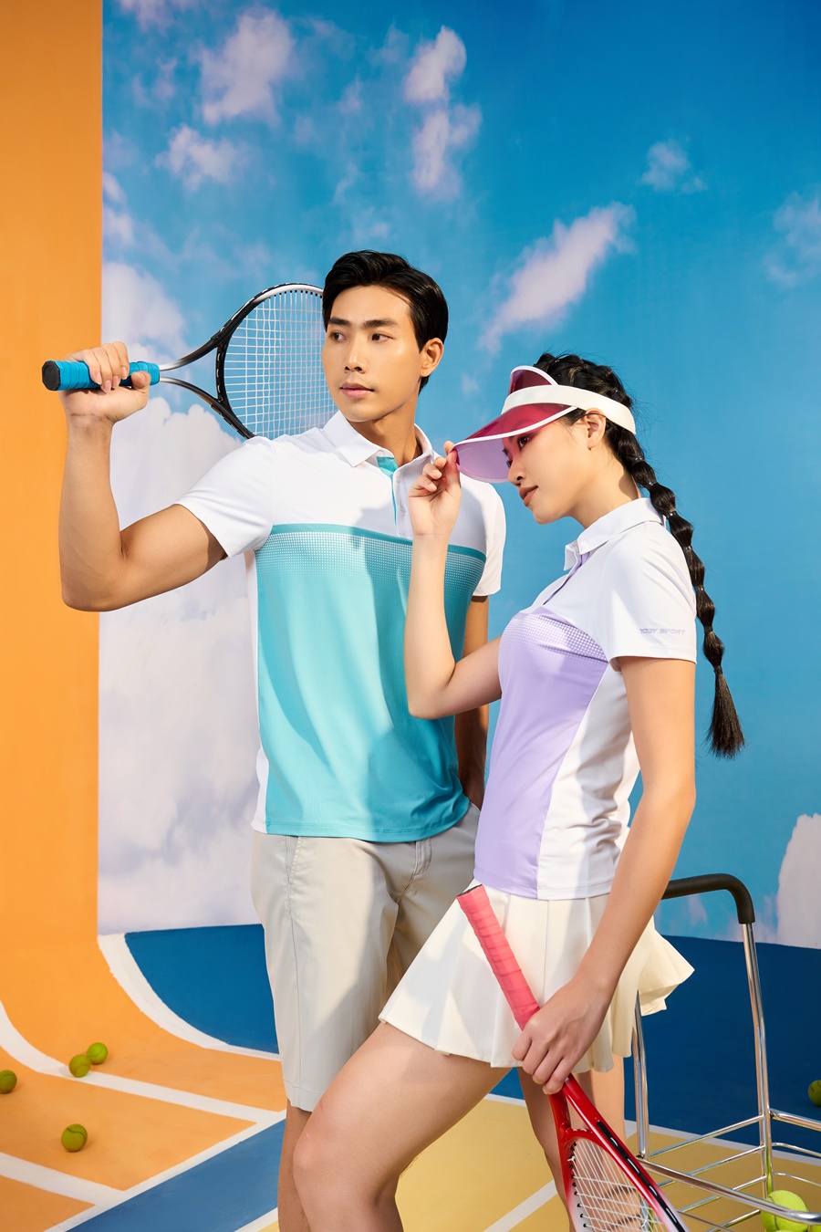 áo polo nam thể thao phối màu