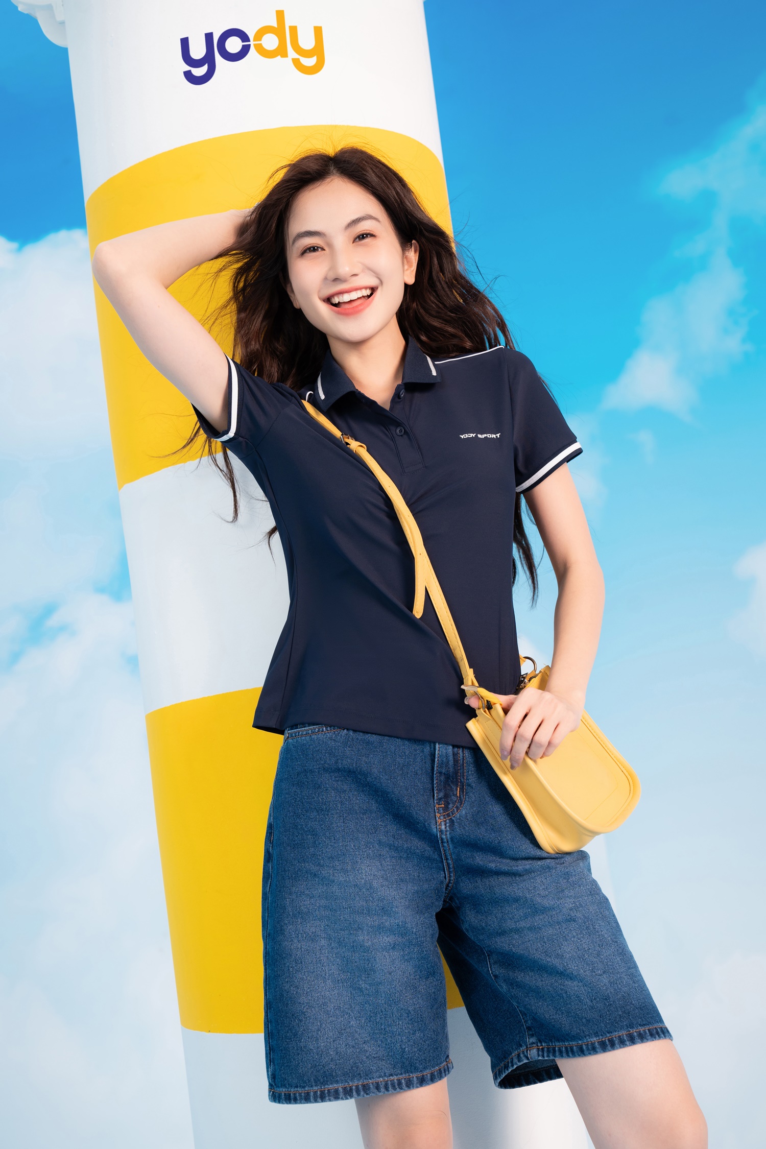 Áo Polo Thể Thao Nữ Airycool Điều Hoà Phối Lé Nổi Bật