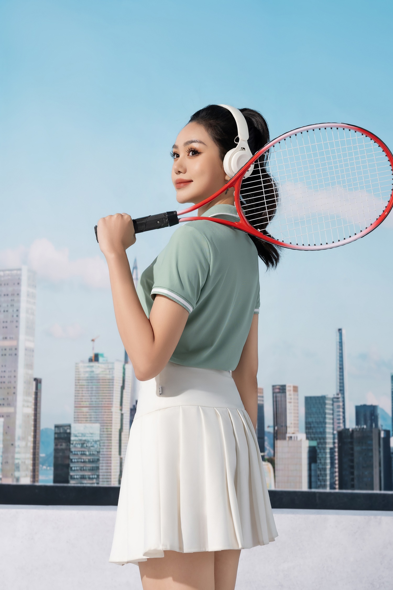 Áo Polo Thể Thao Nữ Airycool Điều Hoà Phối Lé Nổi Bật