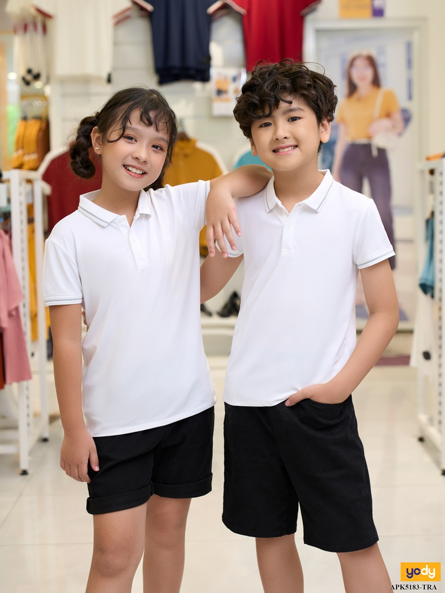 Áo Polo Trẻ Em Coolmax Phối Cổ
