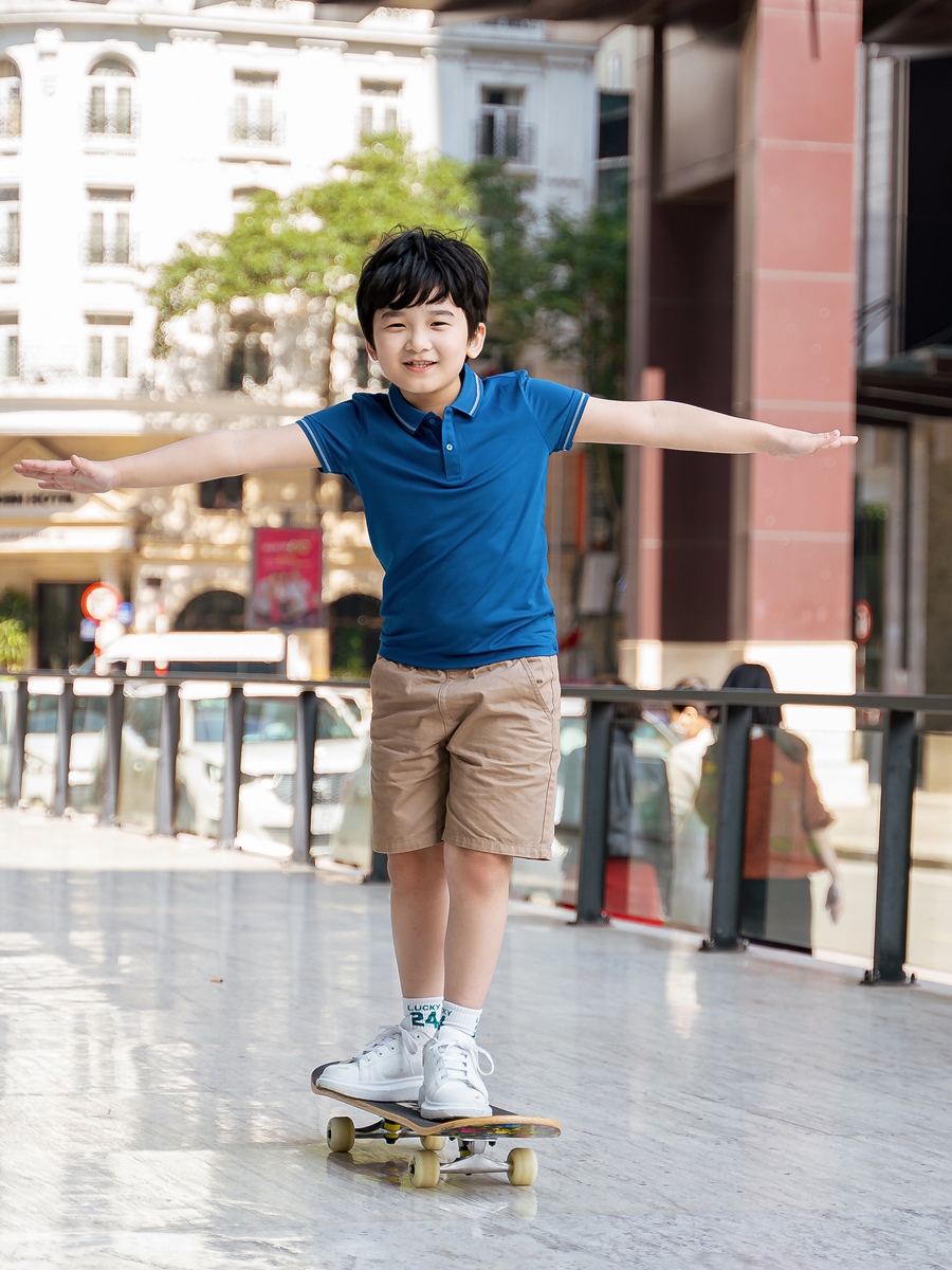 Áo Polo Trẻ Em Coolmax Phối Cổ