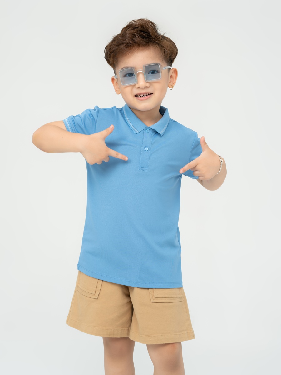 Áo Polo Trẻ Em Coolmax Phối Cổ