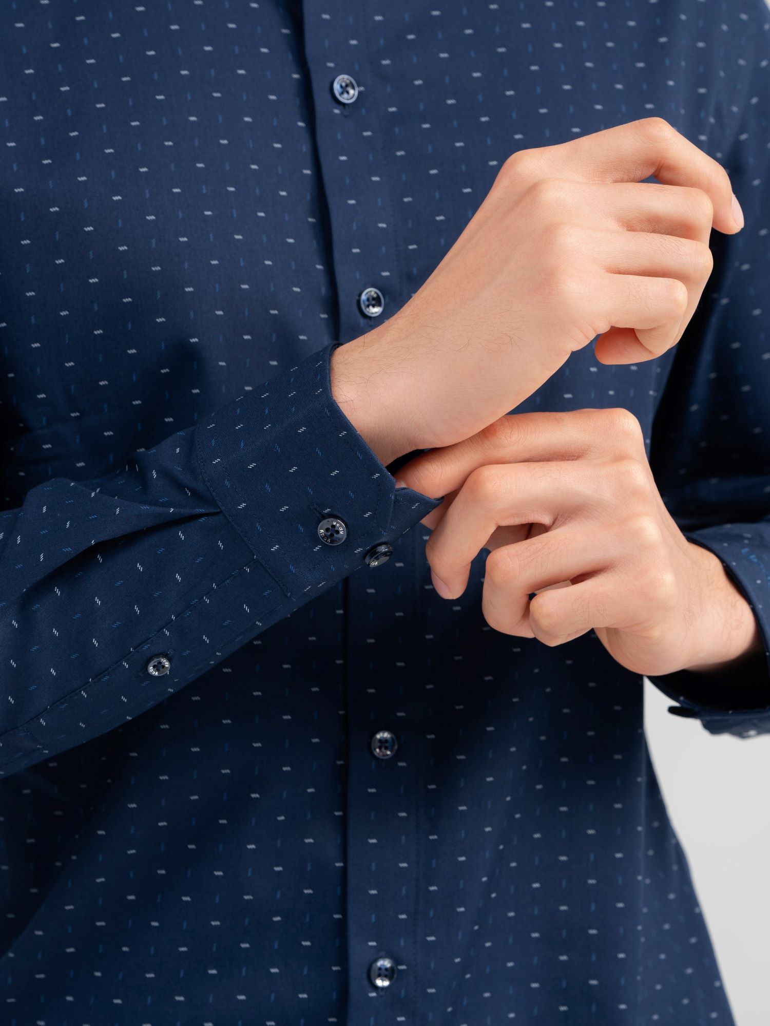 Sơ Mi Dài Tay Nam Họa Tiết Nhí