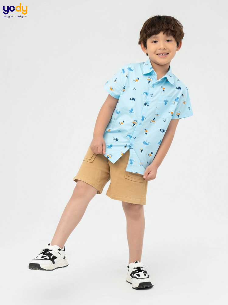 mẫu áo sơ mi trẻ em