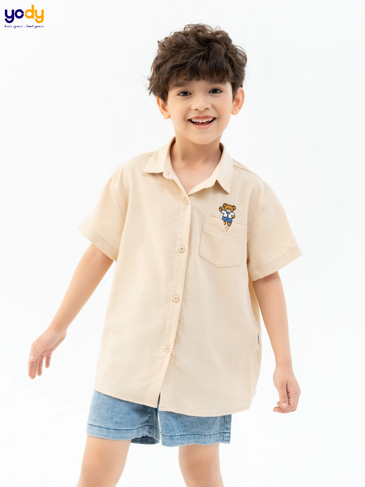 mẫu áo sơ mi trẻ em