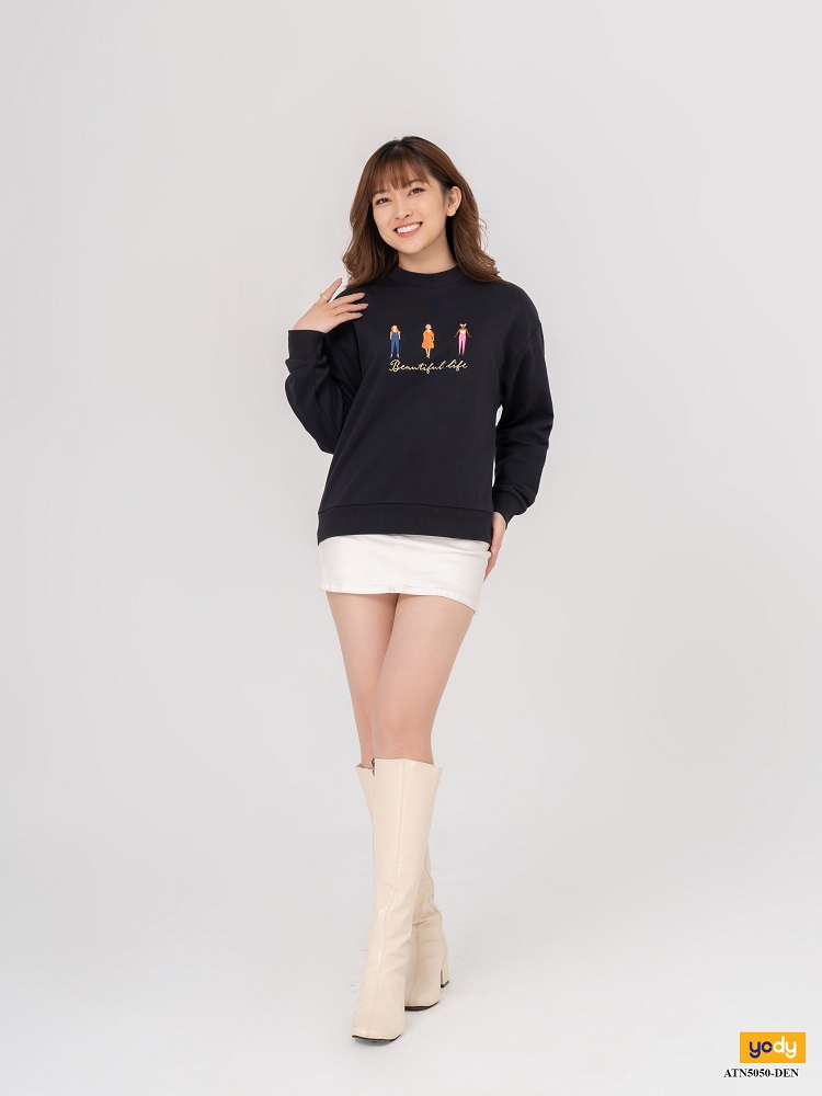 Áo sweater nữ in hình