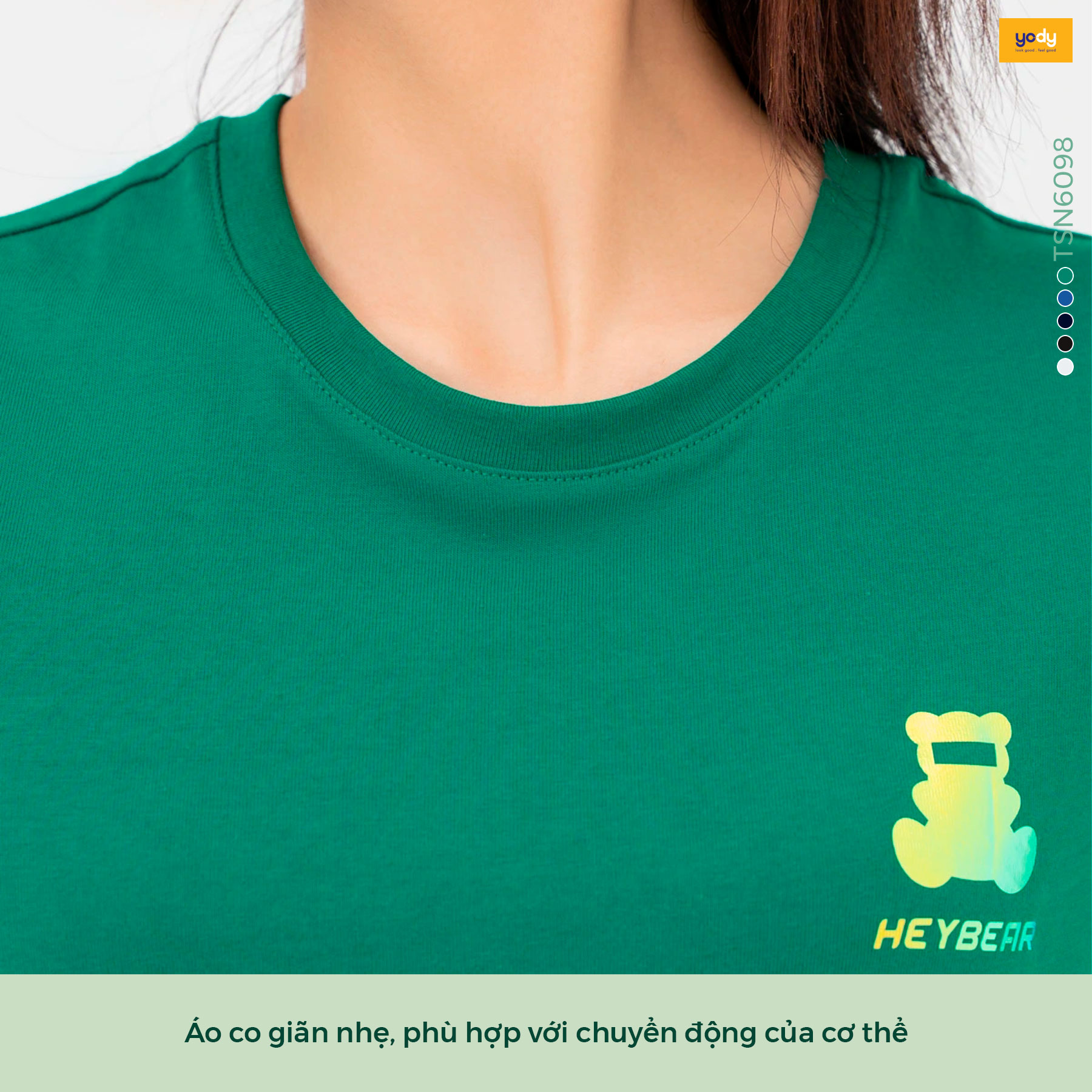 Áo Phông Nữ Cotton Dáng Suông BCI In Gấu Đẹp