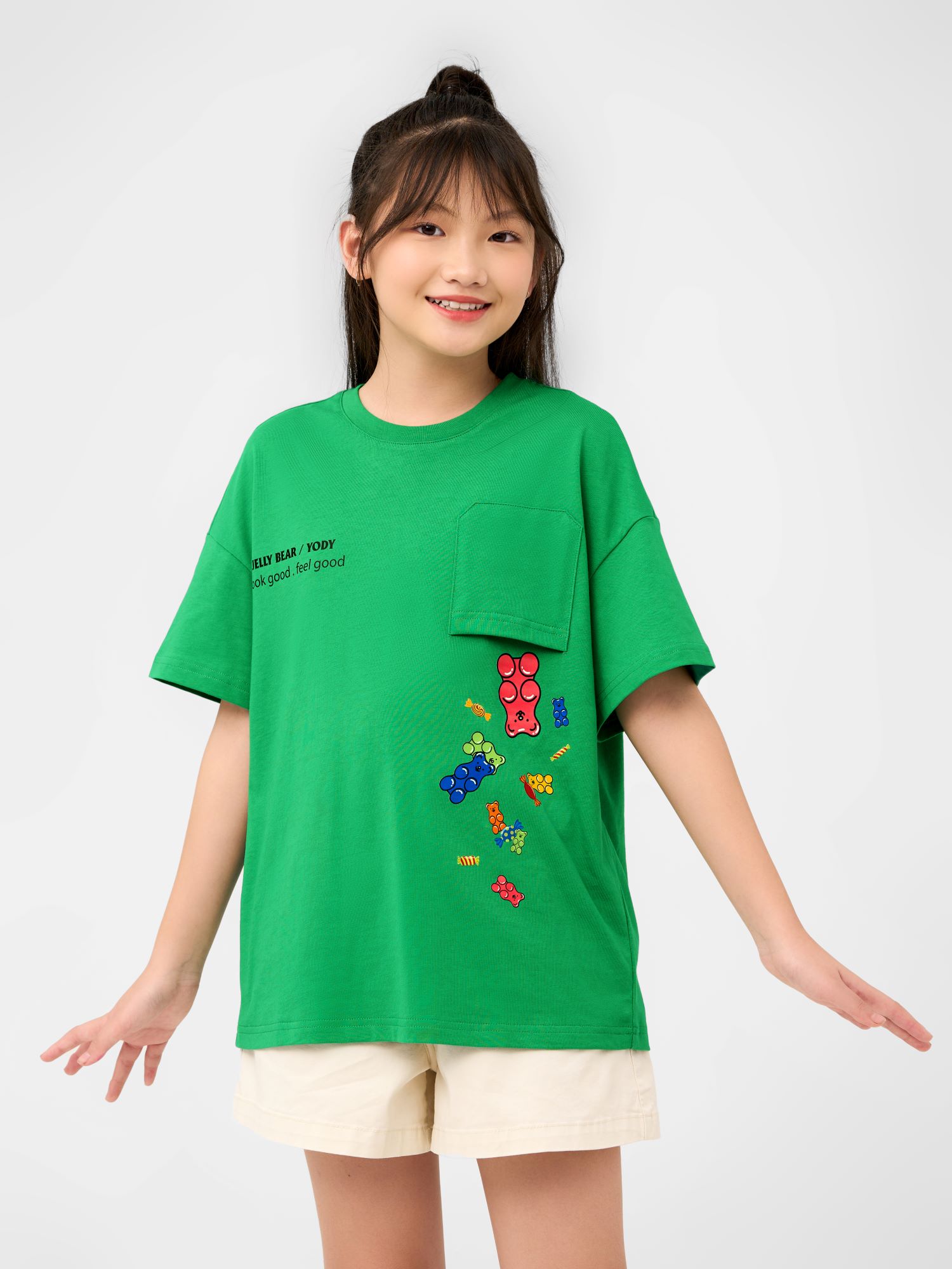 Áo Thun Trẻ Em In Gấu Cotton USA