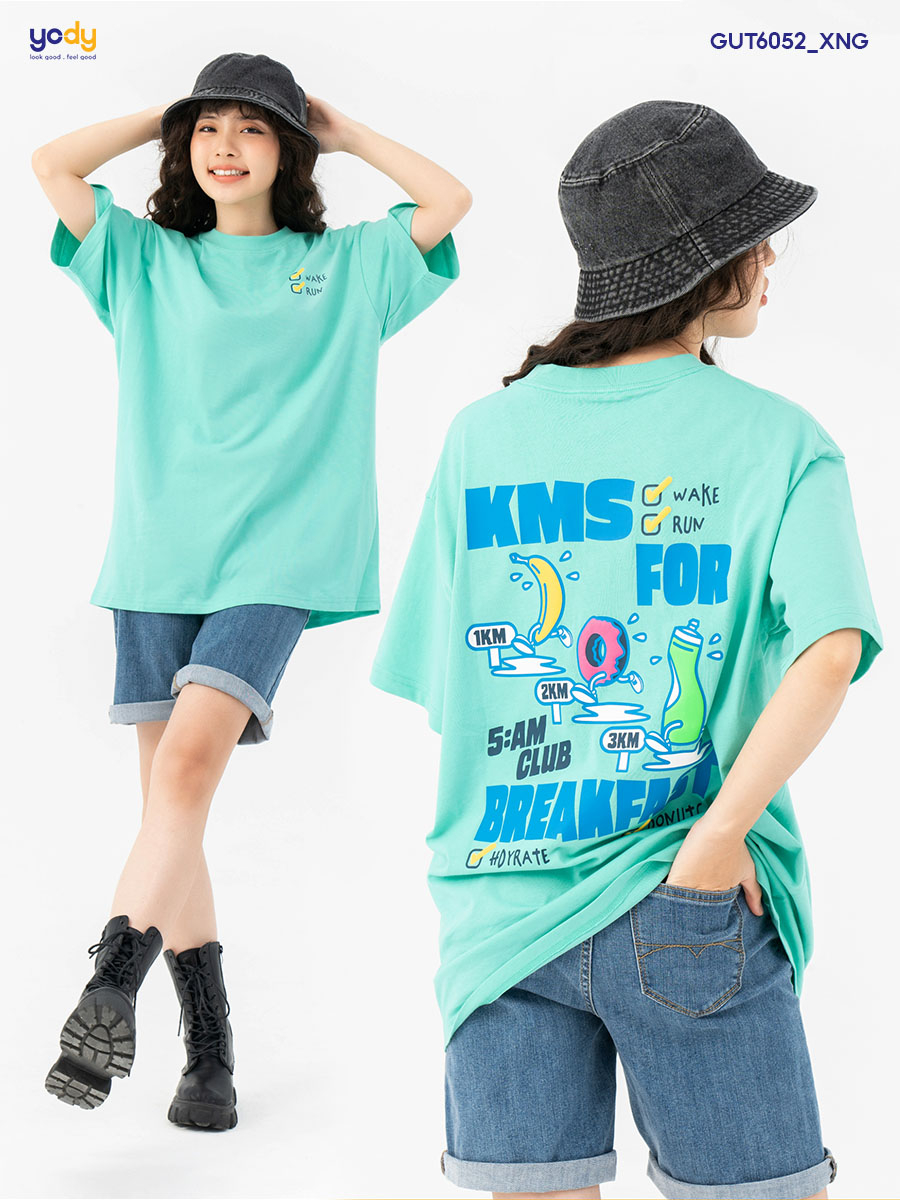 Áo Thun Unisex YOGUU In Breakfast Cotton USA