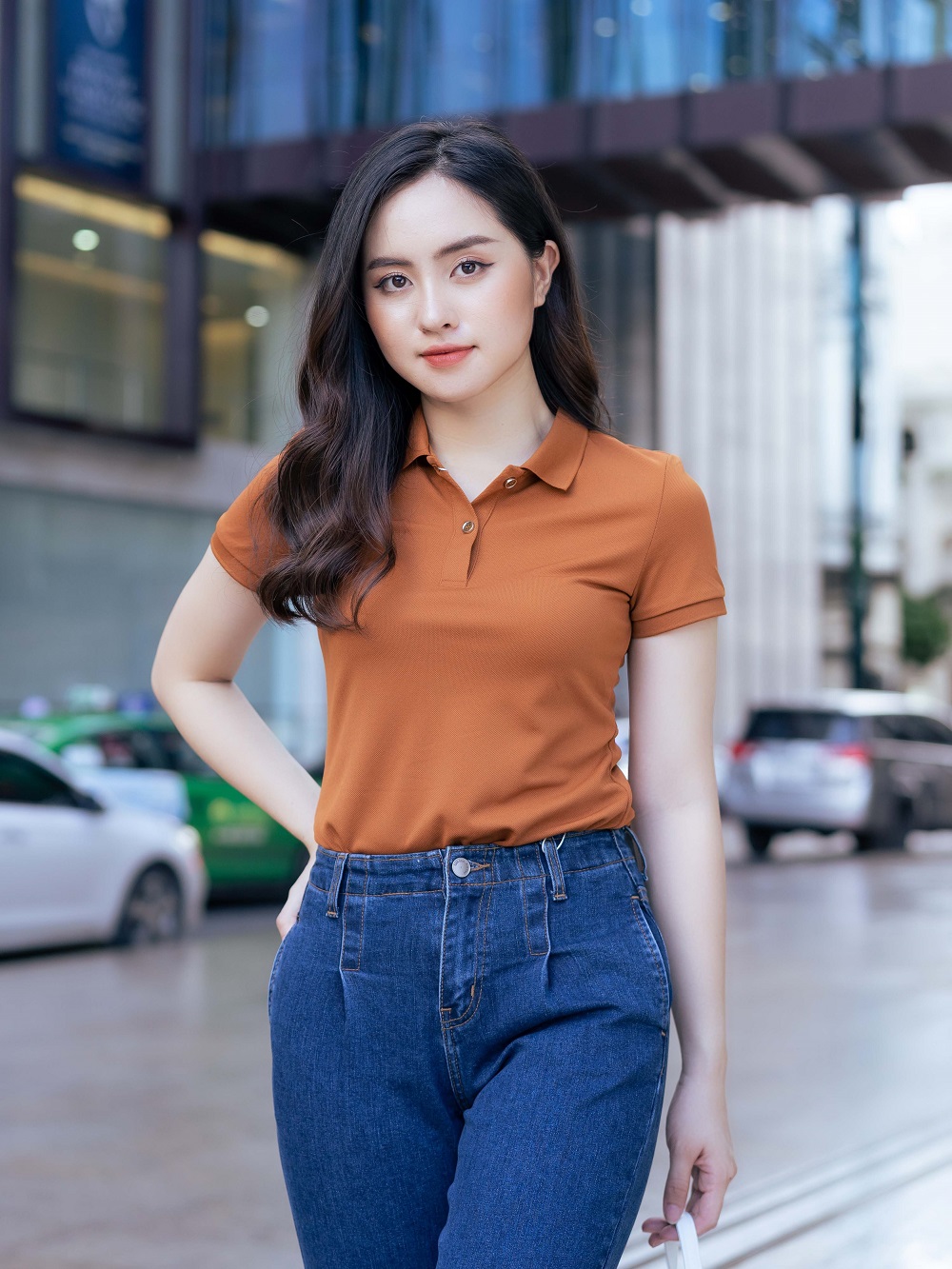 Áo Polo Nữ Cafe Cổ Trơn Siêu Nhẹ Thoáng Khí