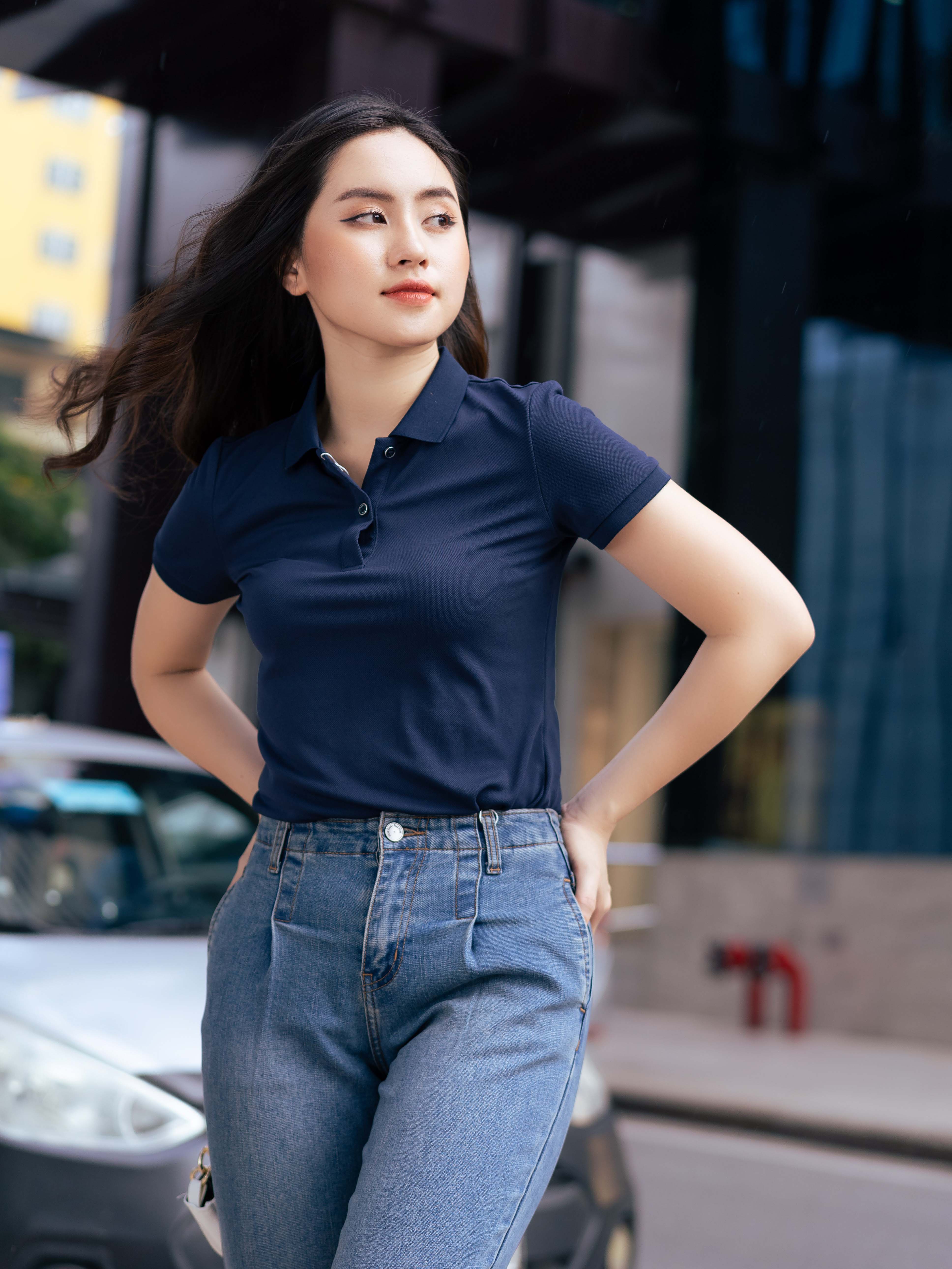 Áo Polo Nữ Cafe Cổ Trơn Siêu Nhẹ Thoáng Khí