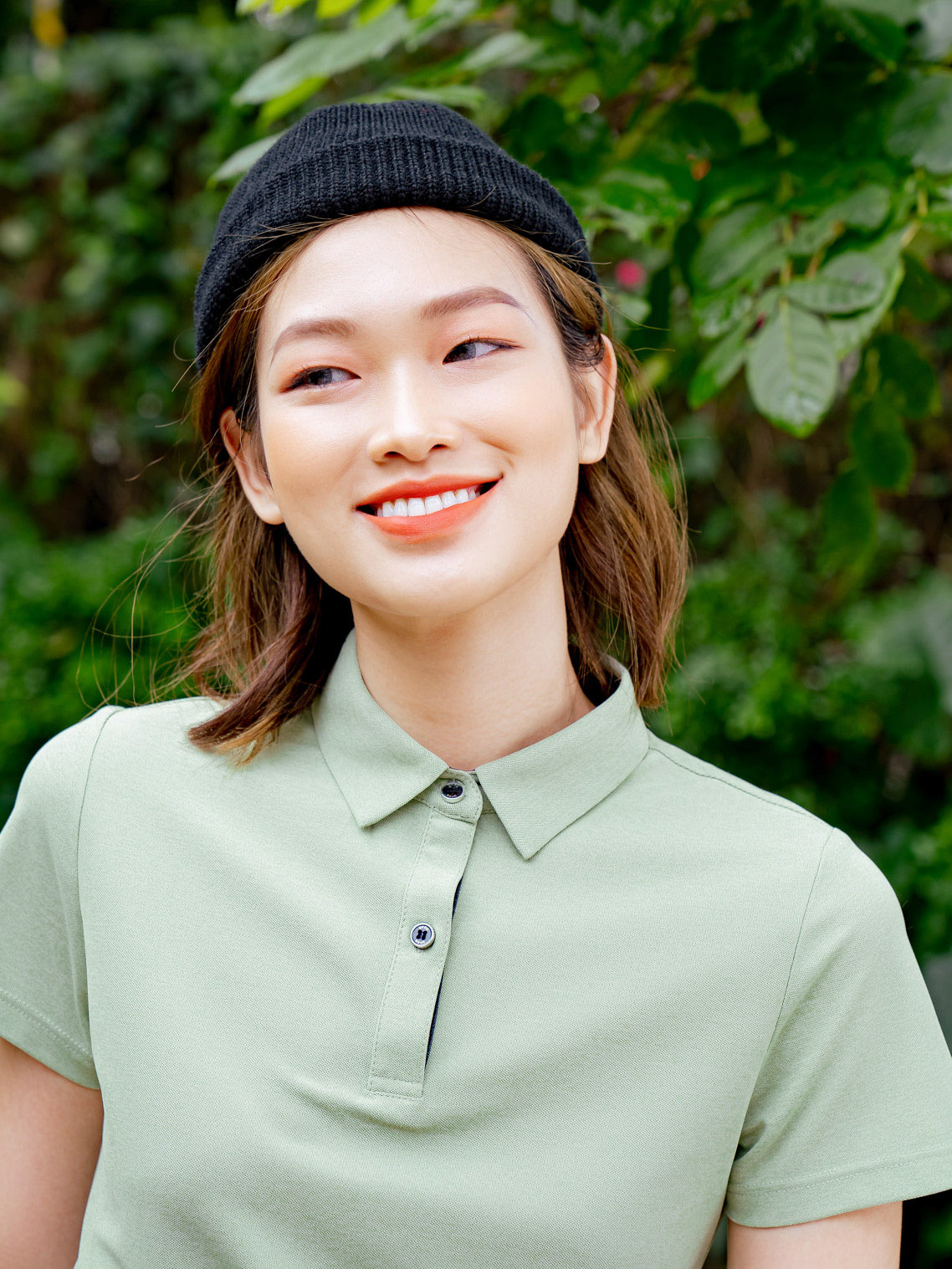 Áo Polo Nữ Vải Vỏ Hàu Cổ Đức