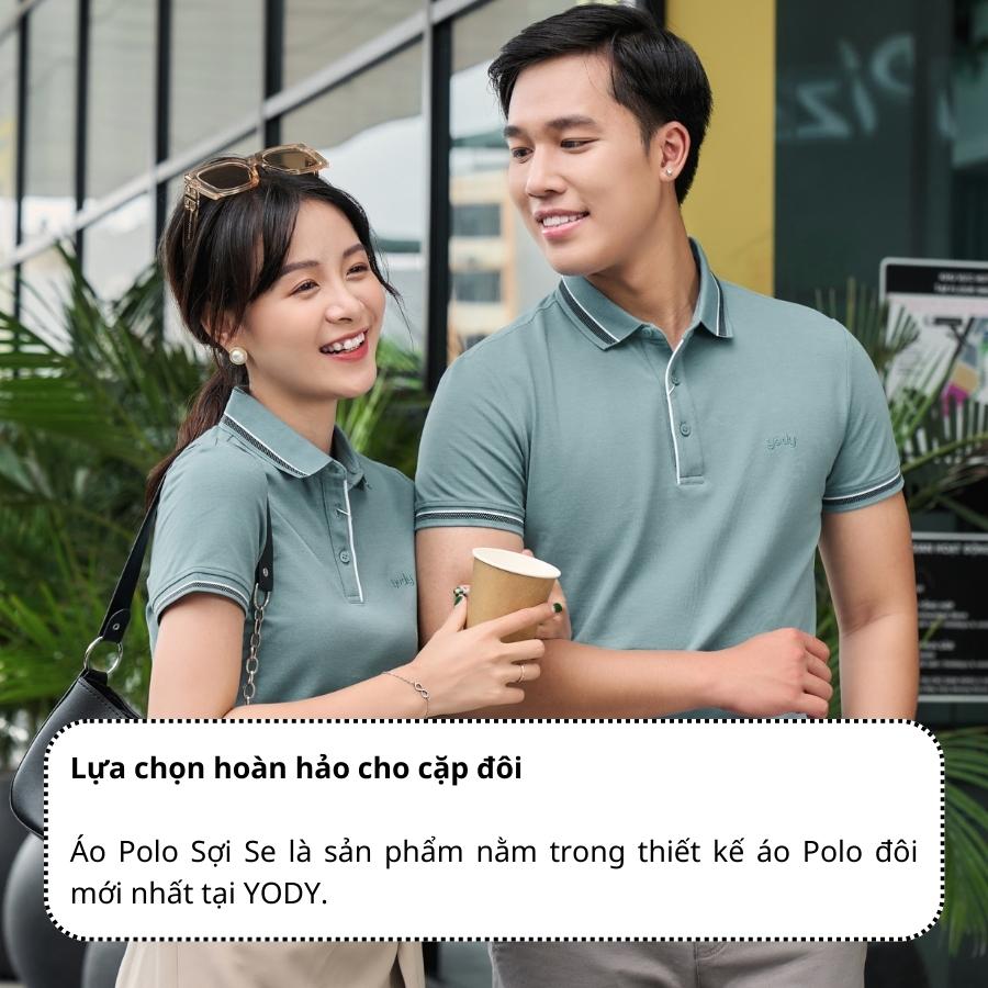 Áo Polo Nữ Sợi Se Phối Nẹp