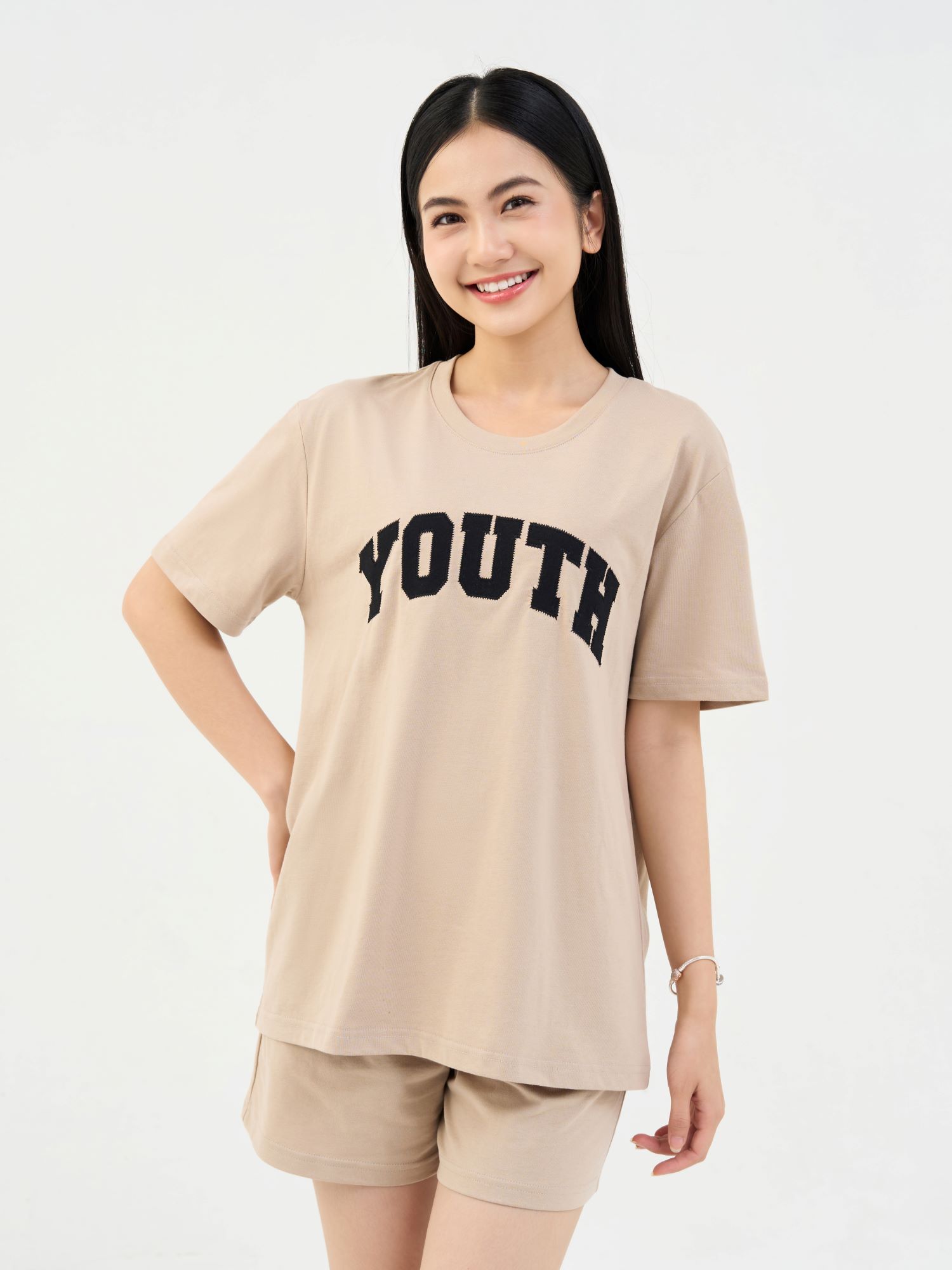 Đồ Bộ Nữ Cotton USA Dáng Rộng In Youth