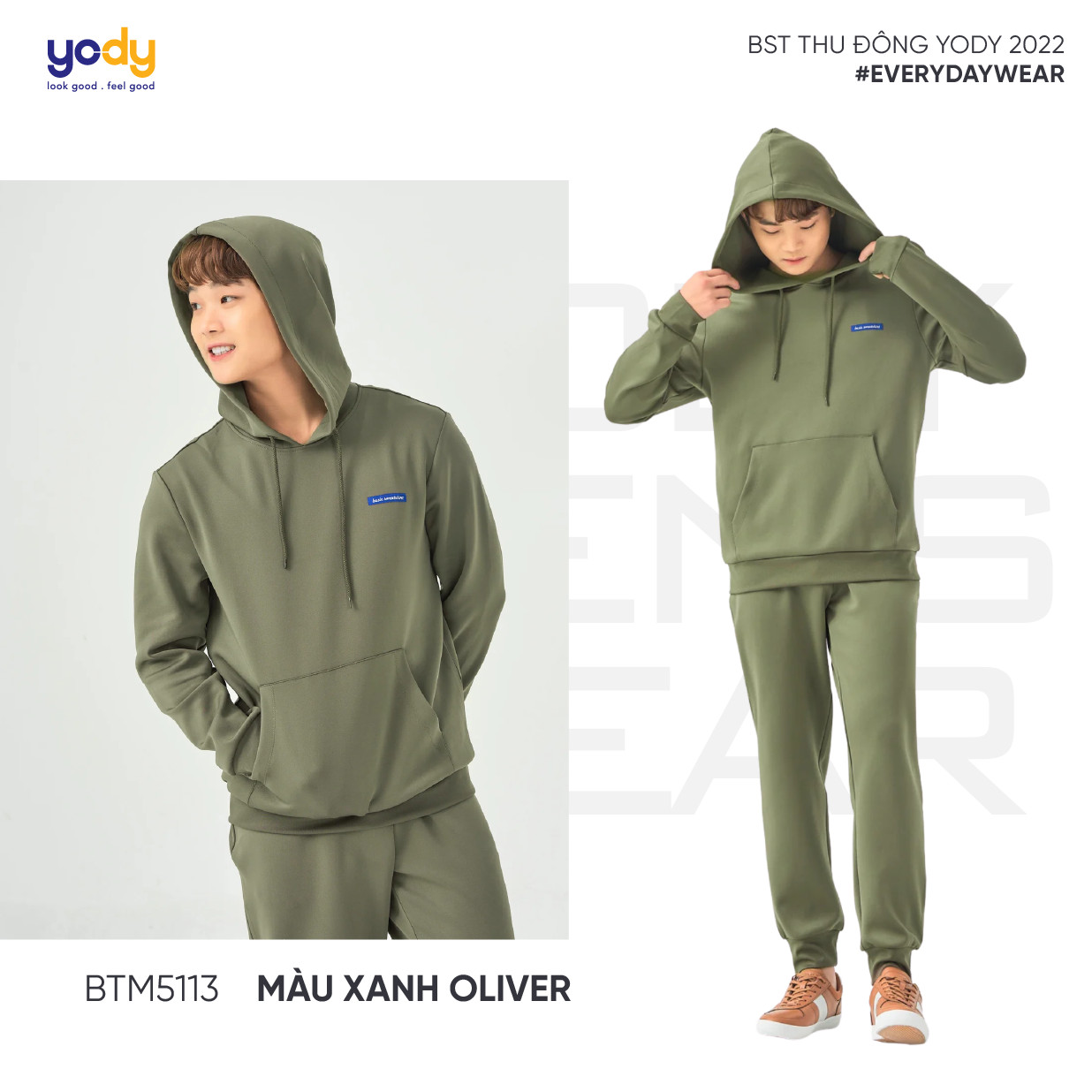 bộ đồ thể thao với áo hoodie nam