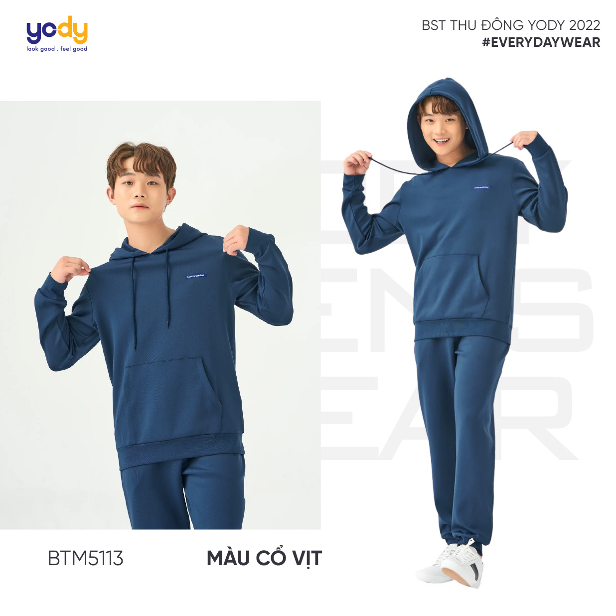 bộ đồ thể thao với áo hoodie nam