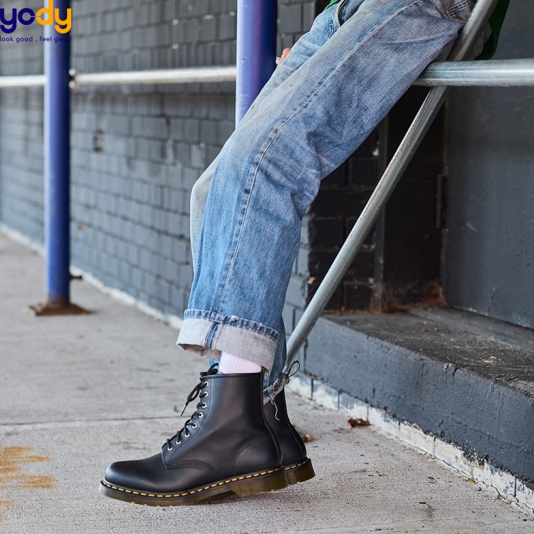 Phối đồ với giày boots cao cổ nam