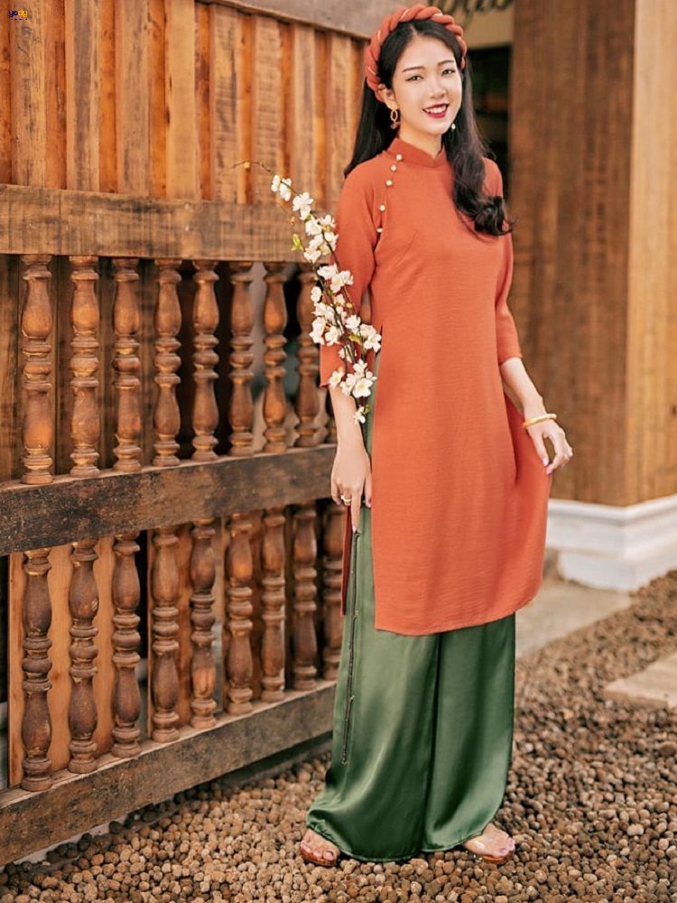 Áo dài đẹp dáng oversize trẻ trung